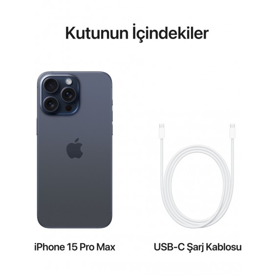 iPhone 15 Pro Max 512 GB Mavi Titanyum
